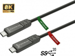 Vivolink Kabel USB VivoLink USB-C - USB-C 10 m Czarny (PROUSBCMM10OP)