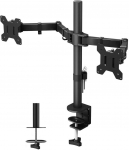 Techly ICA-LCD 382-D monitor mount / stand 68.6 cm (27") Black Desk