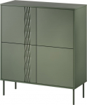 Cama Meble Cama 4D chest of drawers TRESSE 100x40x110 matte green