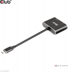 Club 3D Spliter Club3D CSV-1552 (MST hub USB3.2 Gen2 Type-C(DP&trade; Alt-Mode) to DisplayPort&trade; + HDMI&trade; 4K60Hz M/F)
