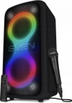 Sven Głośnik Sven Głośnik PS-1000, czarny (180W, TWS, Bluetooth, FM, USB, wyświetlacz LED, 8000mA*h)