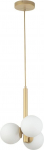 Sigma Perla 33605 lampa wisząca zwis białe kule ball 3x12W G9 biała/beżowa