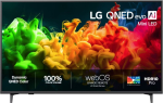 LG QNED evo AI MiniLED QNED80 139,7 cm (55") 4K Ultra HD Nutiteleri funktsioon WiFi Must