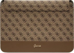 Guess Etui Guess Guess Sleeve GUCS14PS4SGW 14'' brązowy/ brown 4G Stripe Metal Logo