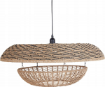 Beliani Lampa wisząca Beliani Pleciona lampa wisząca naturalna KIDEPO