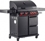 Landmann Cool Black 4.1 maxX Grill ogrodowy gazowy 18.6 kW 76 cm x 41 cm