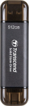 Transcend Dysk zewnętrzny SSD Transcend ESD310C 512GB Czarny (TS512GESD310C)