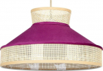 Beliani Lampa wisząca Beliani Lampa wisząca rattanowa z r&oacute;żowym BATALI!