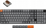 Keychron Klawiatura Keychron K17 Max QMK Wireless Custom Mechanical Keyboard RGB Backlight (Hot-Swappable) / Low Profile Gateron Mechanical / Brown