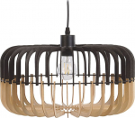 Beliani Lampa wisząca Beliani Lampa wisząca jasne drewno czarny SOUS