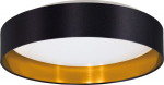 Noname Lampa sufitowa Eglo Maserlo 2 99539 plafon lampa sufitowa 1x24W LED 3000K czarny/złoty
