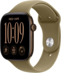 Apple Watch Series 12 GPS 42mm Dark Bronze Aluminium Case with Olive Sport Band - M/L