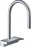 Hansgrohe Virtuvės mai&scaron;ytuvas su i&scaron;traukiama žarna Hansgrohe Aquno Select M81, 73831000, chromo