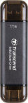 Transcend Dysk zewnętrzny SSD Transcend ESD310C 1TB Czarny (TS1TESD310C)