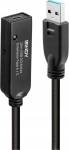 Lindy Kabel USB Lindy USB-A - USB-C 10 m Czarny (43376)