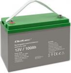 Qoltec Battery AGM 12V 100Ah max. 30A