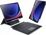 Dux Ducis etui DK składane z klawiaturą bezprzewodową do SAMSUNG Tab S10 Plus/S9 Plus/S9 FE Plus czarne