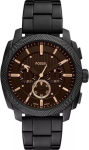 Fossil Zegarek Fossil Machine Zegarek męski brązowa tarcza 44 mm (FS6097)