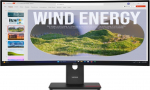Lenovo ThinkVision | T34WD-40 | 34 " | VA | 21:9 | 120 Hz | 4 ms | 3440 x 1440 pixels | 300 cd/m&sup2; | HDMI ports quantity 1 | Eclipse black | Warranty 36 month(s)