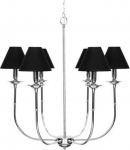 Light Prestige Lampa wisząca Light Prestige Lampa wisząca Glamour LP-979/6P żyrandol na łańcuchu czarny
