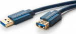 Clicktronic Kabel USB Clicktronic USB-A - USB-A 1.8 m Niebieski (JAB-1404846)