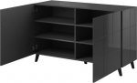 Cama Meble Cama sideboard 2D REJA graphite grey gloss/graphite grey gloss