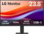 LG Monitor LG MT VA LCD LED 23,8'' 24U421A - panel VA, 1920x1080, zakrzywiony, 100hz, USB-C, HDMI