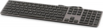 LMP Klawiatura LMP Large Font USB Keyboard 110 keys wired USB keyboard with 2x USB and aluminum upper cover - German - space gray
