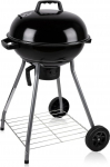 BBQ GRILL OGRODOWY KULISTY REX STALOWY 46CM Z POPIELNIKIEM