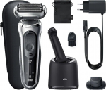 Braun Shaver 71-S7200cc Operating time (max) 50 min, Wet & Dry, Silver/Black