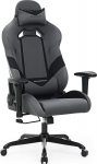 Songmics Fotel Songmics materiałowy szaro-czarny (SGM-RCG13G)