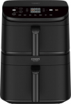 Cosori Turbo Tower Kahekohaline 10,8 l Eraldiseisev 2630 W Kuuma&otilde;hu frit&uuml;&uuml;r Must