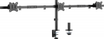 Sony InLine&reg; Tischhalterung, f&uuml;r 3x LCD-/LED-Display bis 81cm (32''), max. 7kg