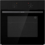 Gorenje Oven | BO6615E01B | 60 L | Electric | EnamelClean | Push pull buttons | Height 59.5 cm | Width 59.5 cm | Black