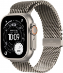 Apple Smartwatch Apple Watch Ultra 3 GPS + Cellular 49mm Natural Titanium / Titanium Milanese Loop S Szary (MEWW4QR/A)