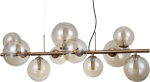Italux Lampa wisząca Italux Wisząca lampa Canello PND-406007-10-HBR stylowa mosiężna