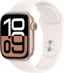Apple Watch Series 10 GPS 42 mm Rose Gold Aluminium Case with Light Blush Sport Band - S/M