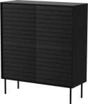 Cama Meble Cama 4D CORTINA chest of drawers 102x40x118 black