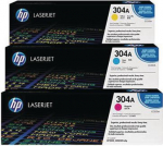 HP Toner HP 304A Zestaw CMY Oryginał  (CF372AM)