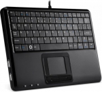 Perixx Klawiatura Perixx Perixx PERIBOARD-510 H PLUS US, mini USB keyboard, touchpad, hub, black