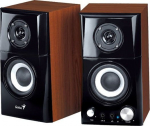 Genius Głośniki komputerowe Genius Genius głośniki SP-HF500A v2, 2.0, 16W, brązowo-czarny, regulacja głośności, wyjście słuchawkowe, 3,5 mm jack (USB)+ AUX, 100Hz~20