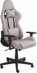 Beliani Fotel gamingowy Beżowoszary WARRIOR
