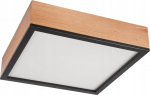 Lamkur Lampa sufitowa Lamkur Oak Square 48826 plafon lampa sufitowa 4x15W E27 dąb/czarny