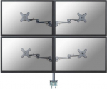 Neomounts Uchwyt biurkowy na 4 monitory 10'' - 27'' (FPMA-D935D4)