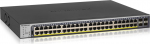 Netgear GS752TP-300EUS network switch Managed L2/L3/L4 Gigabit Ethernet (10/100/1000) Power over Ethernet (PoE) 1U Black