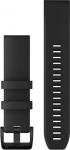 Garmin kellarihm QuickFit 22mm, must silikoon/stainless steel
