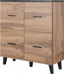 Cama Meble Cama sideboard LOTTA 110 4D wotan oak + mat black