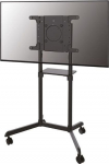Neomounts NS-M1250BLACK TV trolley - 37-70" - max 70 kg - VESA 200x200-600x400 - 90&deg; rotatable - incl. hardware shelf - black