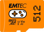 Emtec Karta Emtec Gaming MicroSDXC 512 GB Class 10 UHS-I/U3 A2 V30 (ECMSDM512GXCU3G)