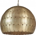 Beliani Lampa wisząca Beliani Lampa wisząca metalowa mosiężna HARANGI